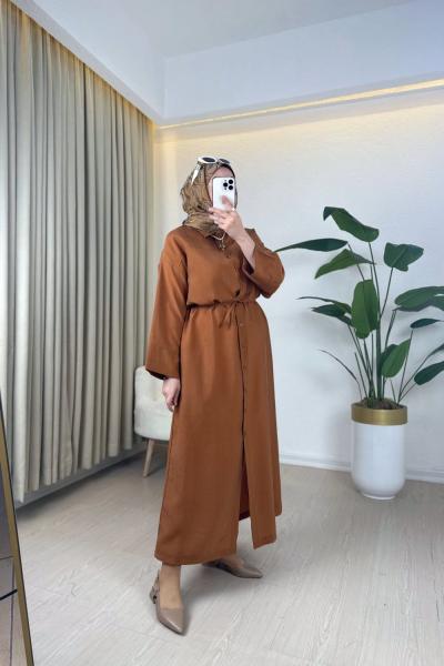 Ahi Gömlek Elbise Kiremit