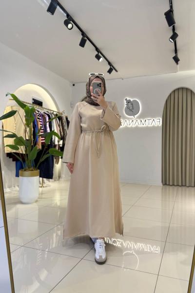 Alçin Oysho Elbise Krem