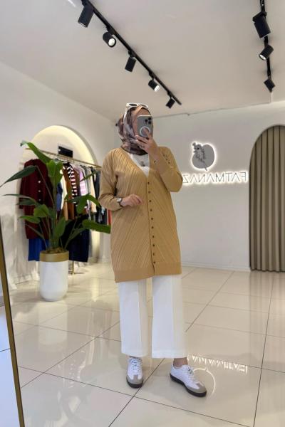 Alin Merseriza Hırka Camel