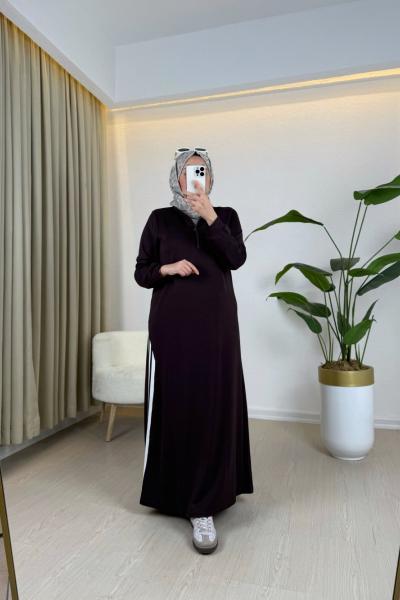 Almina Oysho Elbise Acı Kahve