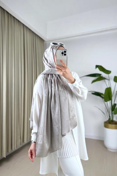 Almira Desen Şal Gümüş