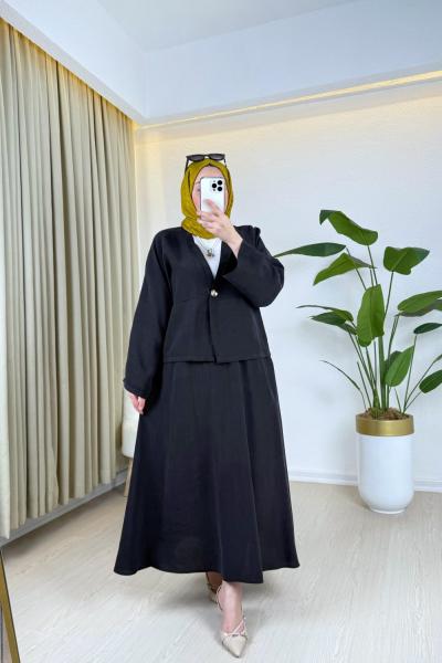 Alvina Etekli Takım Siyah