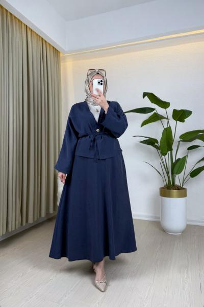 Alvina Etekli Takım Lacivert