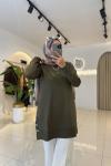 Alya Merserize Tunik Haki