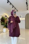 Alya Merserize Tunik Mor