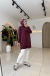 Alya Merserize Tunik Mor
