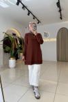 Alya Merserize Tunik Acı Kahve