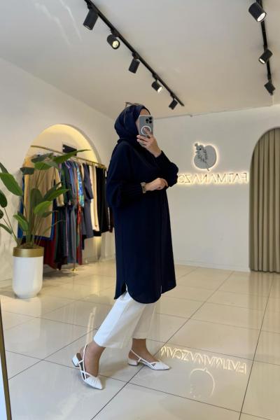 Asel Gömlek Lacivert