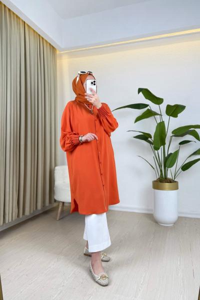 Asel Gömlek Turuncu