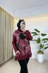 Batik Desen Bluz Bordo