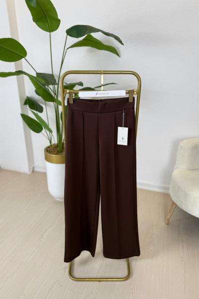 Bella Scuba Pantolon Acı Kahve