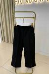 Bilek Boy Scuba Pantalon Siyah
