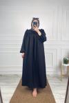 Carla Tesettür Elbise Siyah
