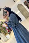Denim Kot Elbise