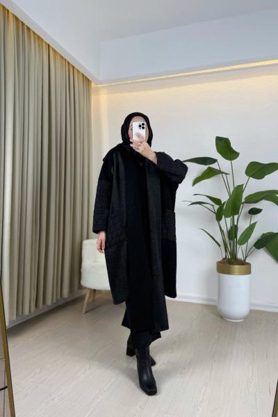 Desla Kaşe Kap Siyah