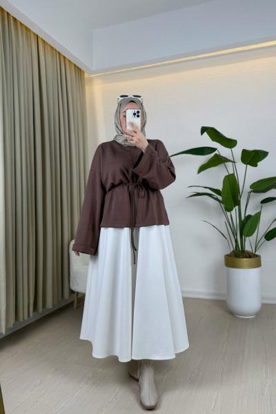 Dilvi Bluz Kahverengi