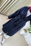Esin Trench Lacivert