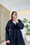 Esin Trench Lacivert