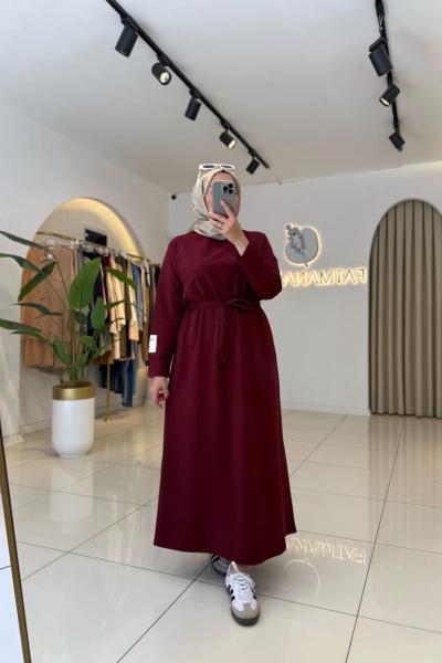 Esta Oysho Elbise Bordo