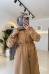 Eylül Müslin Gömlek Camel