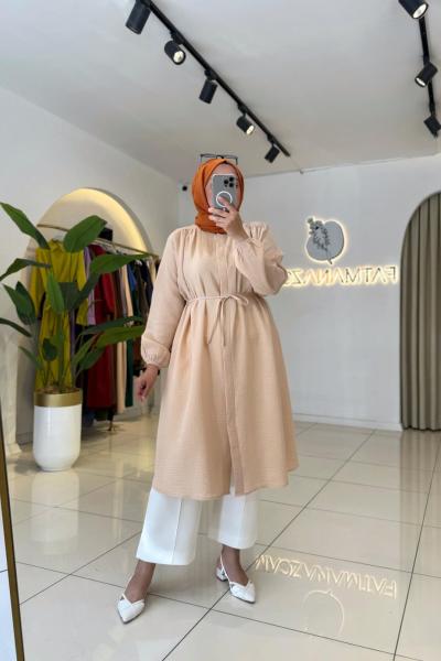 Eylül Müslin Gömlek Krem