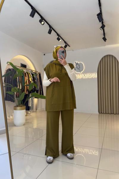 Farah Oysho Takım Yağ Yeşili