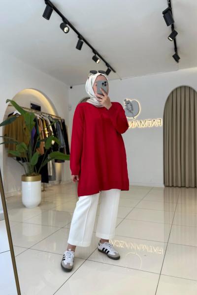 Hazel Merserize Kazak Kırmızı