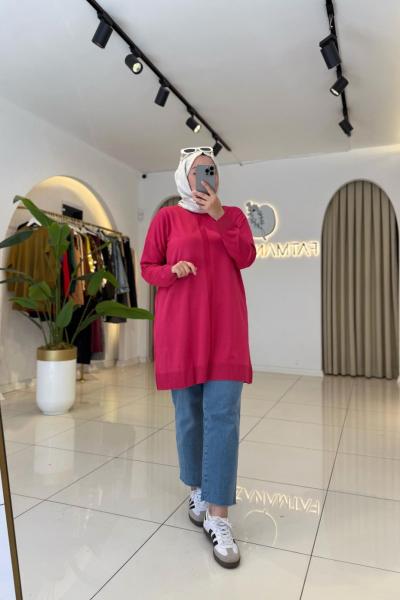 Hazel Merserize Kazak Fuşya