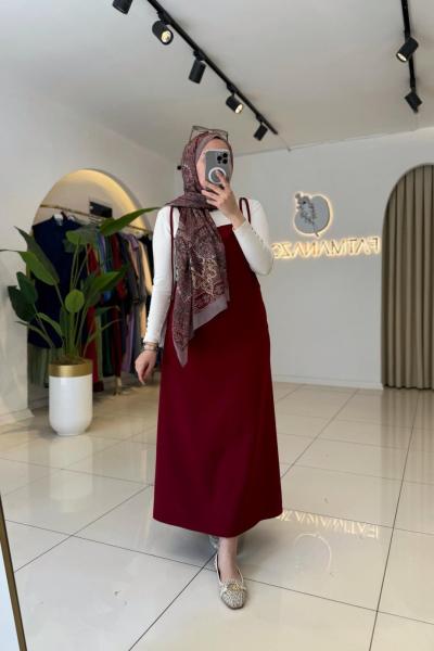 İp Askılı Jile Bordo