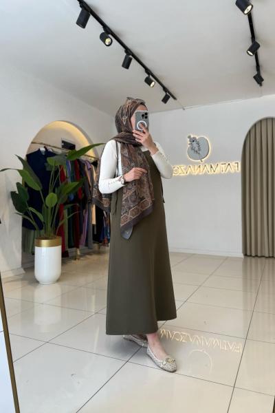 İp Askılı Jile Haki