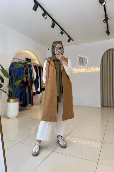 Kapitone Mevsimlik Kap Camel