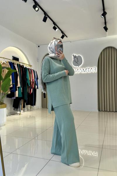 Karel Triko Takım Su Yeşili