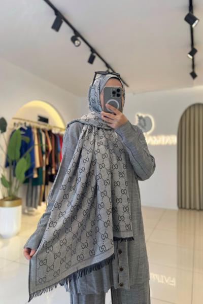 Kaşmir Şal Gümüş