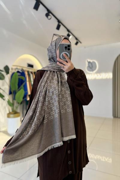 Kaşmir Şal Kahverengi