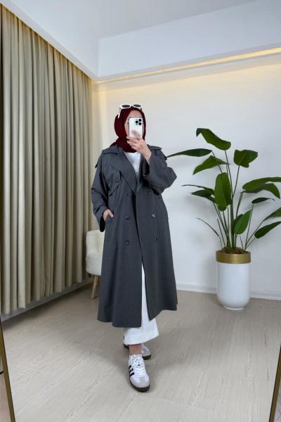 Kezla Trench Gri