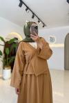 Kimono Takım Camel