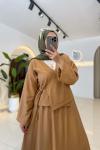 Kimono Takım Camel