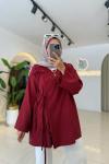 Kısa Kimono Bordo