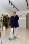 Kısa Kimono Lacivert