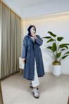 Kot Trench Mavi