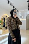 Leopar Kısa Hırka
