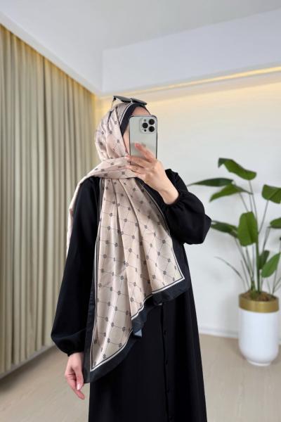 Logo Desen Krem Siyah