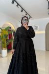 Maria Tesettür Elbise Siyah