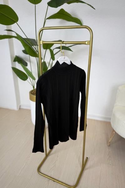 Merserize Bluz Siyah