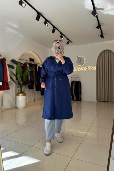 Mine Trençkot Lacivert