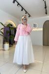 Müslin Kimono Pembe