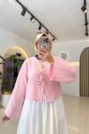 Müslin Kimono Pembe