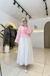Müslin Kimono Pembe
