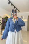Müslin Kimono Mavi