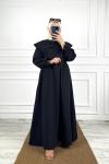 Pelerin Tesettür Elbise Siyah